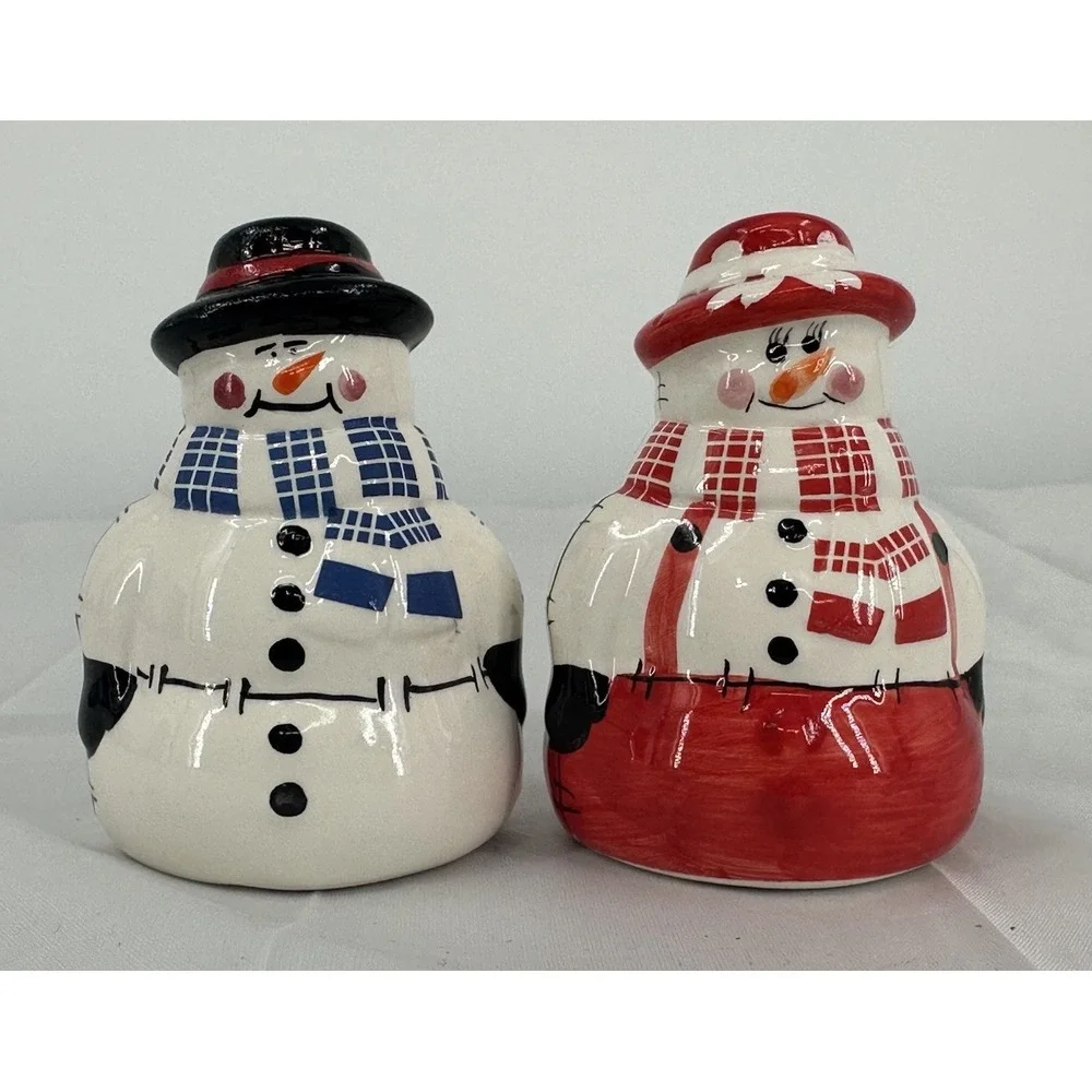 The Finishing Touch American Greetings Mr. and Mrs. Snowman‎ Salt Pepper Shakers